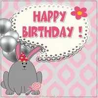 Открытка happy birthday женщине
