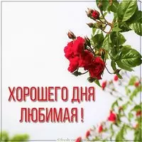 Открытка хорошего дня любимой женщине