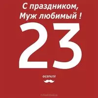 Открытка на 23 февраля мужу