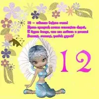 Открытка на день рождения на 12 лет