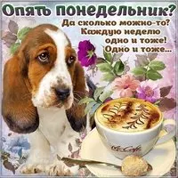 Открытка опять понедельник