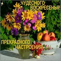 Открытка прекрасного воскресного дня и настроения
