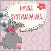 Открытка с днем рождения на финском языке