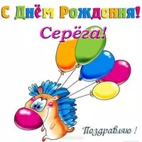 Открытка с днем рождения Серёга прикольная