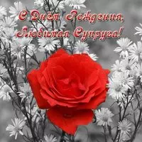 Открытка с днем рождения супруге