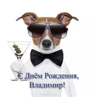Открытка с днем рождения Владимир