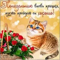 Открытка с новым понедельником