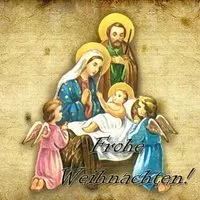 Открытка с рождеством на немецком
