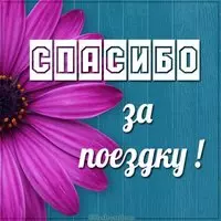 Открытка спасибо за поездку