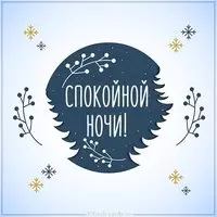 Открытка спокойной ночи зимняя картинка