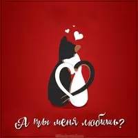 Прикольная картинка а ты меня любишь