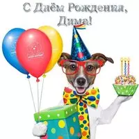 С днём рождения Дима прикольная открытка