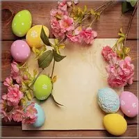 Шаблон открытки на Пасху Христианскую