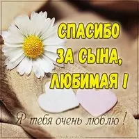 Виртуальная картинка любимая спасибо за сына