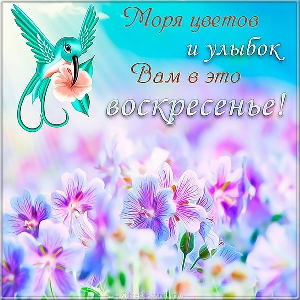 Воскресная открытка и картинка