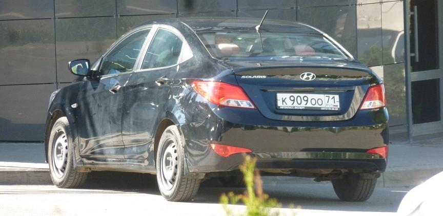 Автомобиль госномер К909ОО71