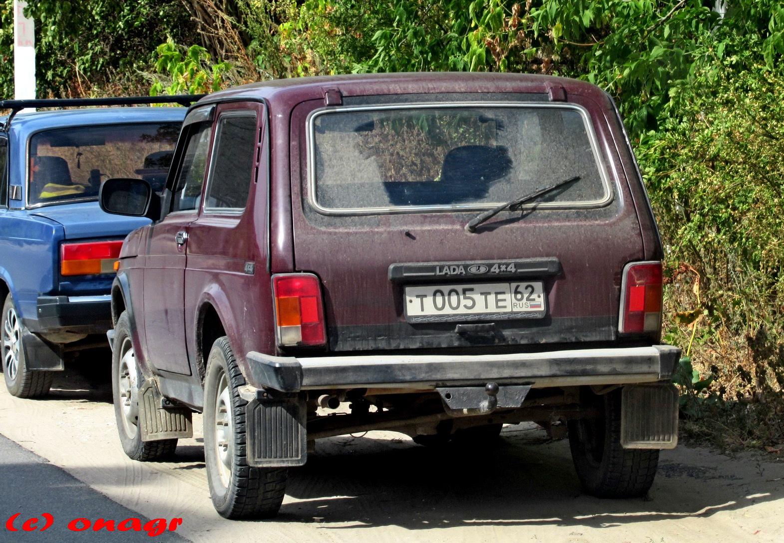 Автомобиль госномер Т005ТЕ62