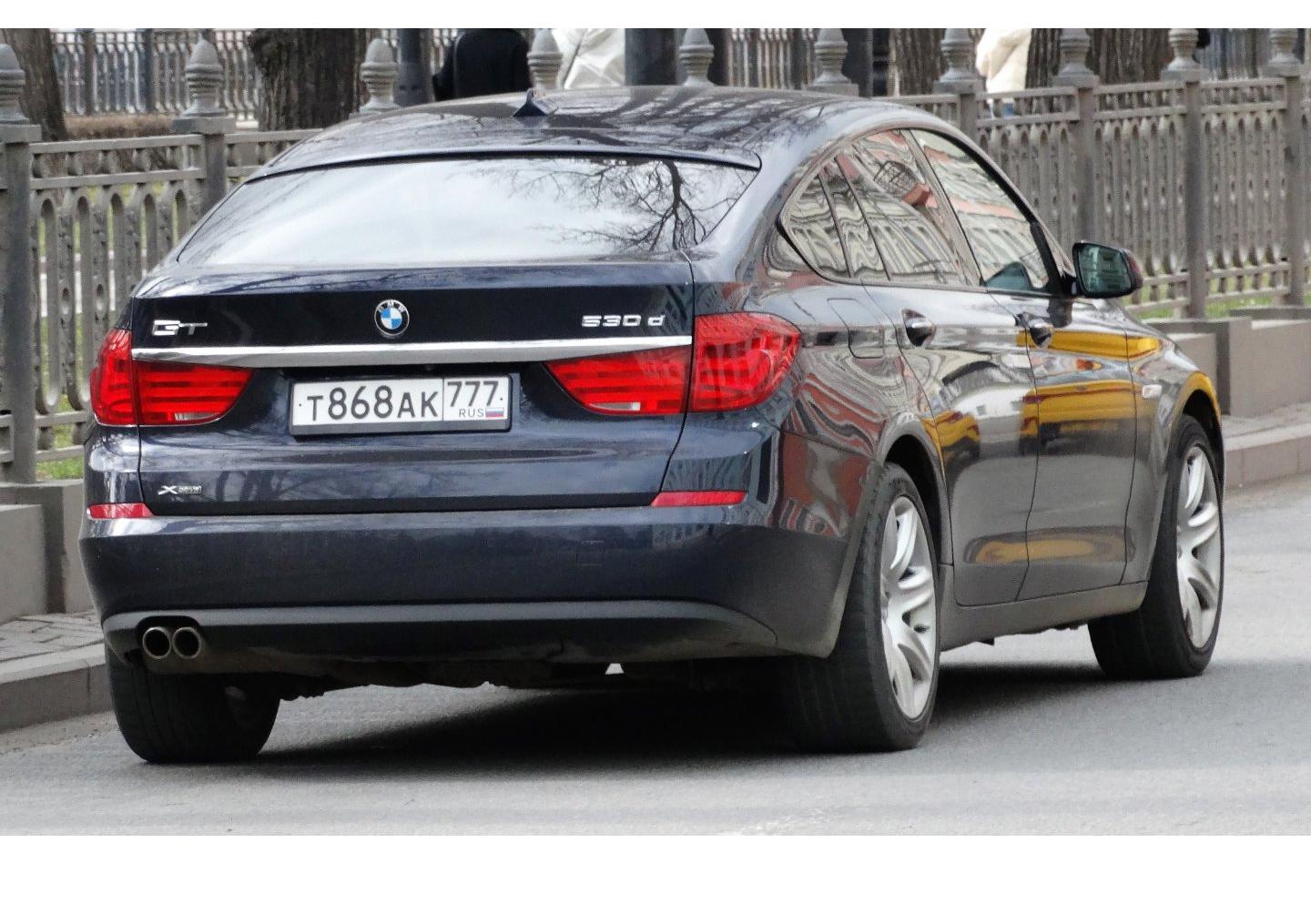 Автомобиль госномер Т868АК777