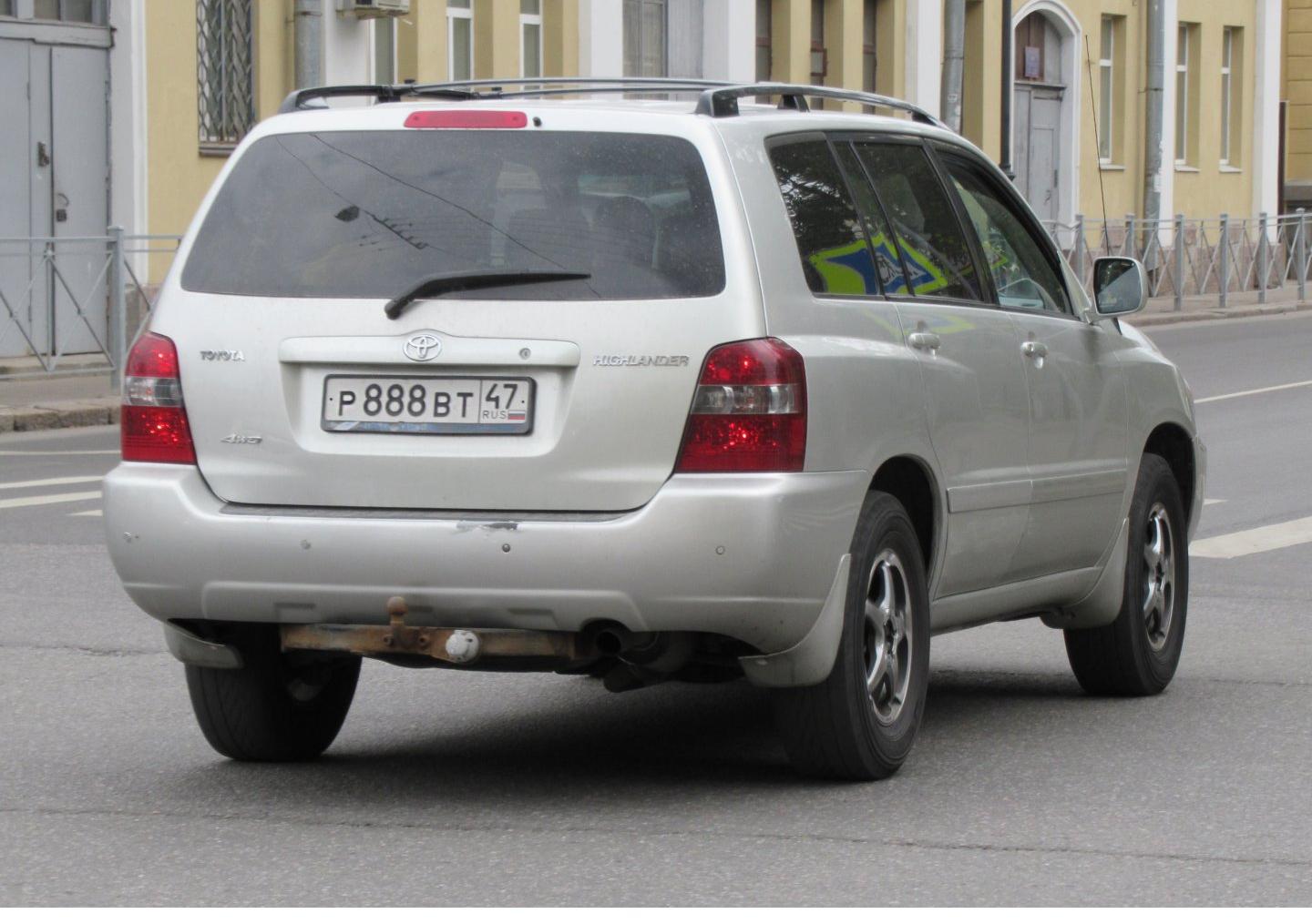 Автомобиль госномер Р888ВТ47
