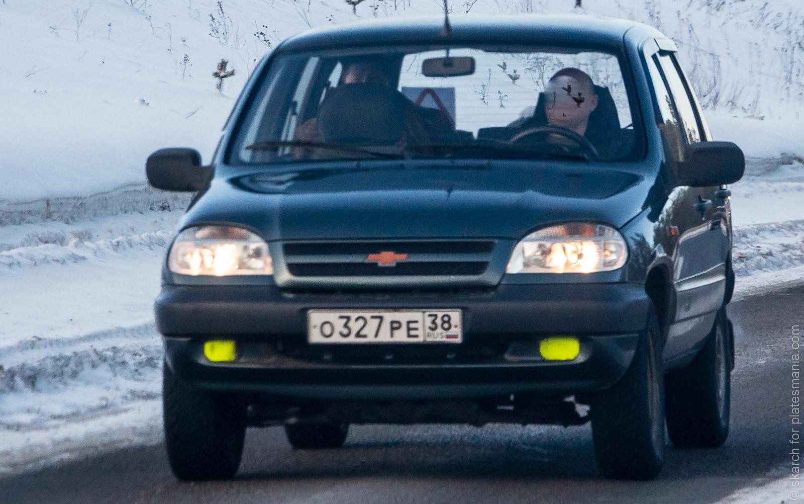 Автомобиль госномер О327РЕ38