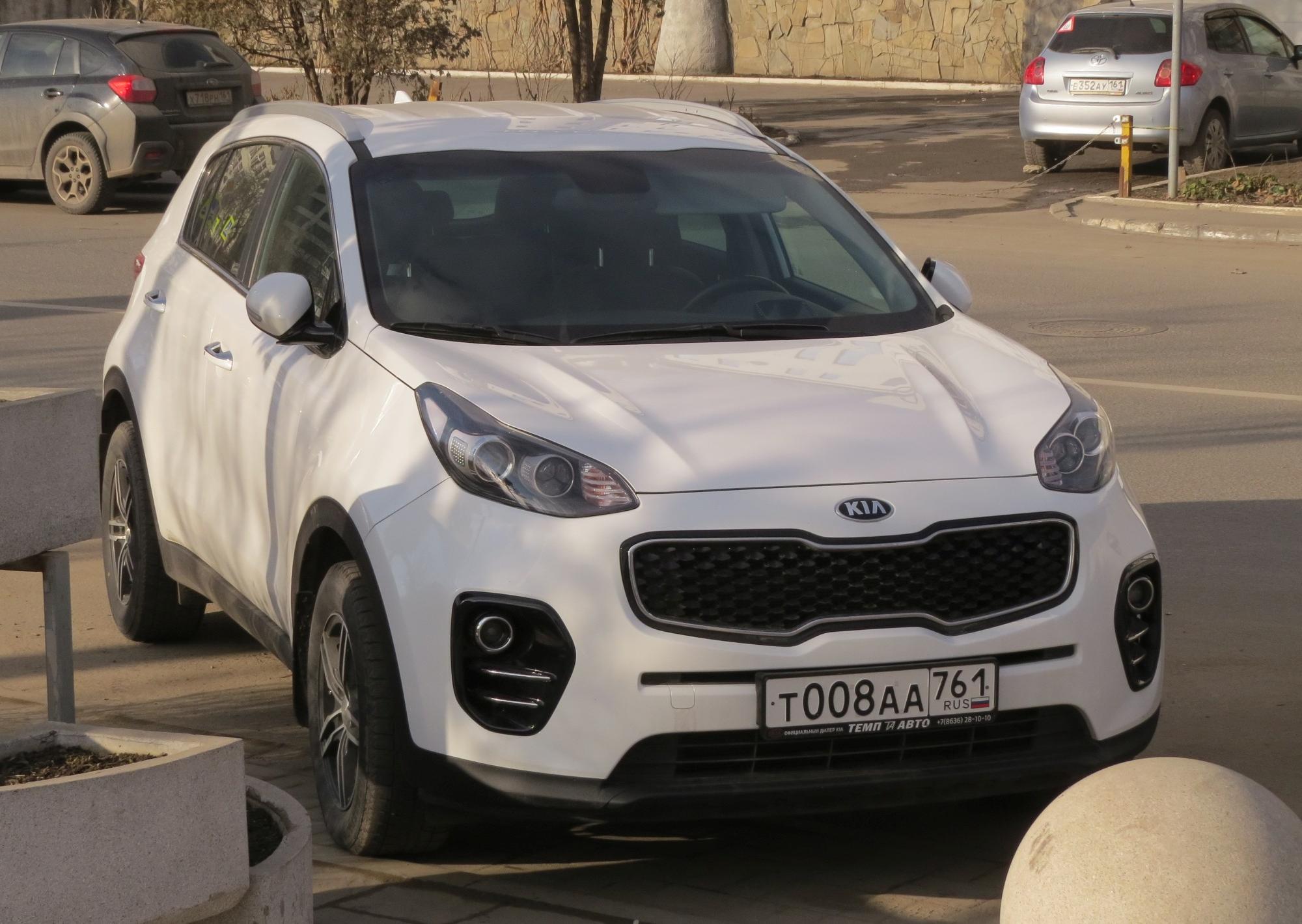 Автомобиль госномер Т008АА761