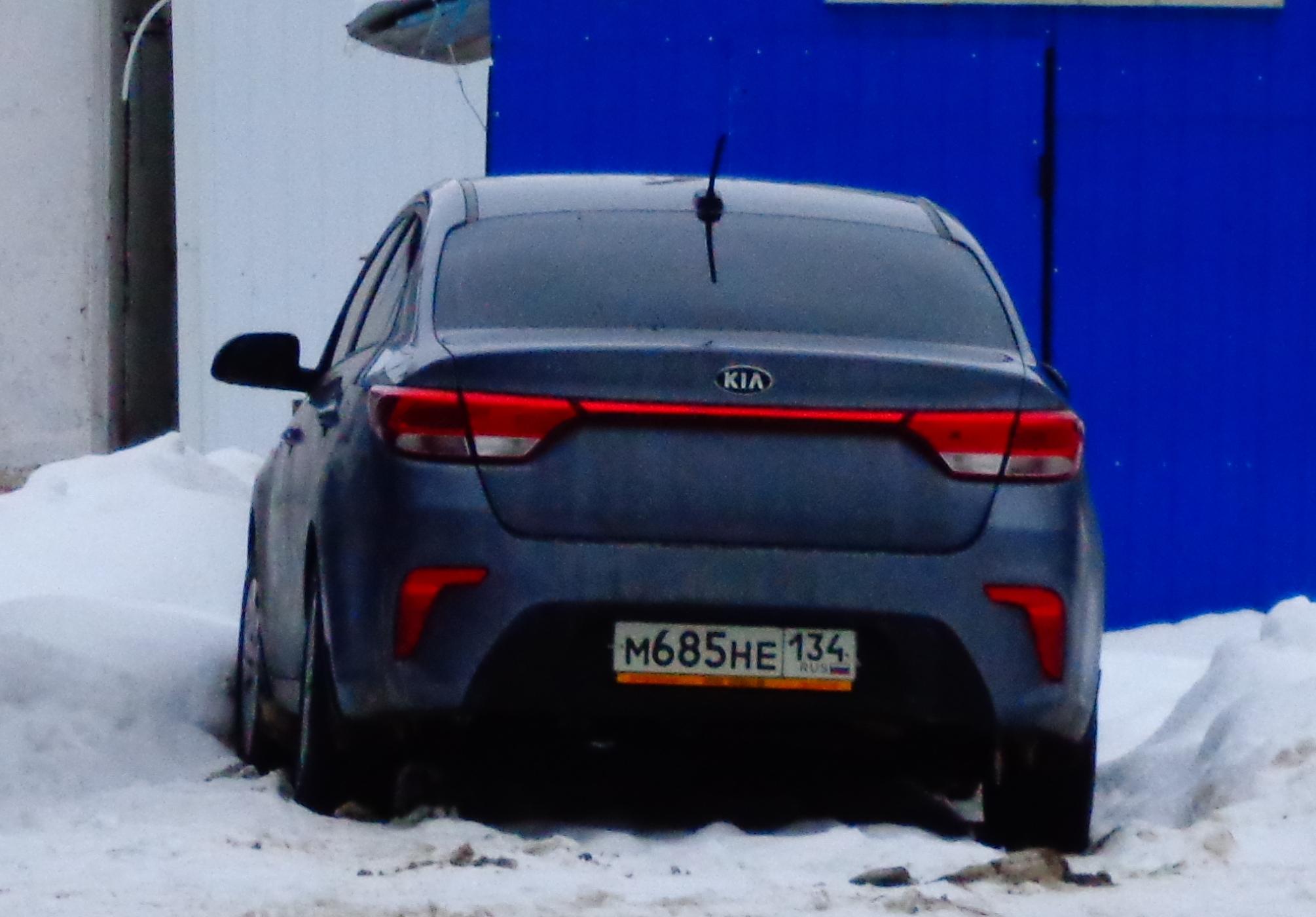Автомобиль госномер М685НЕ134