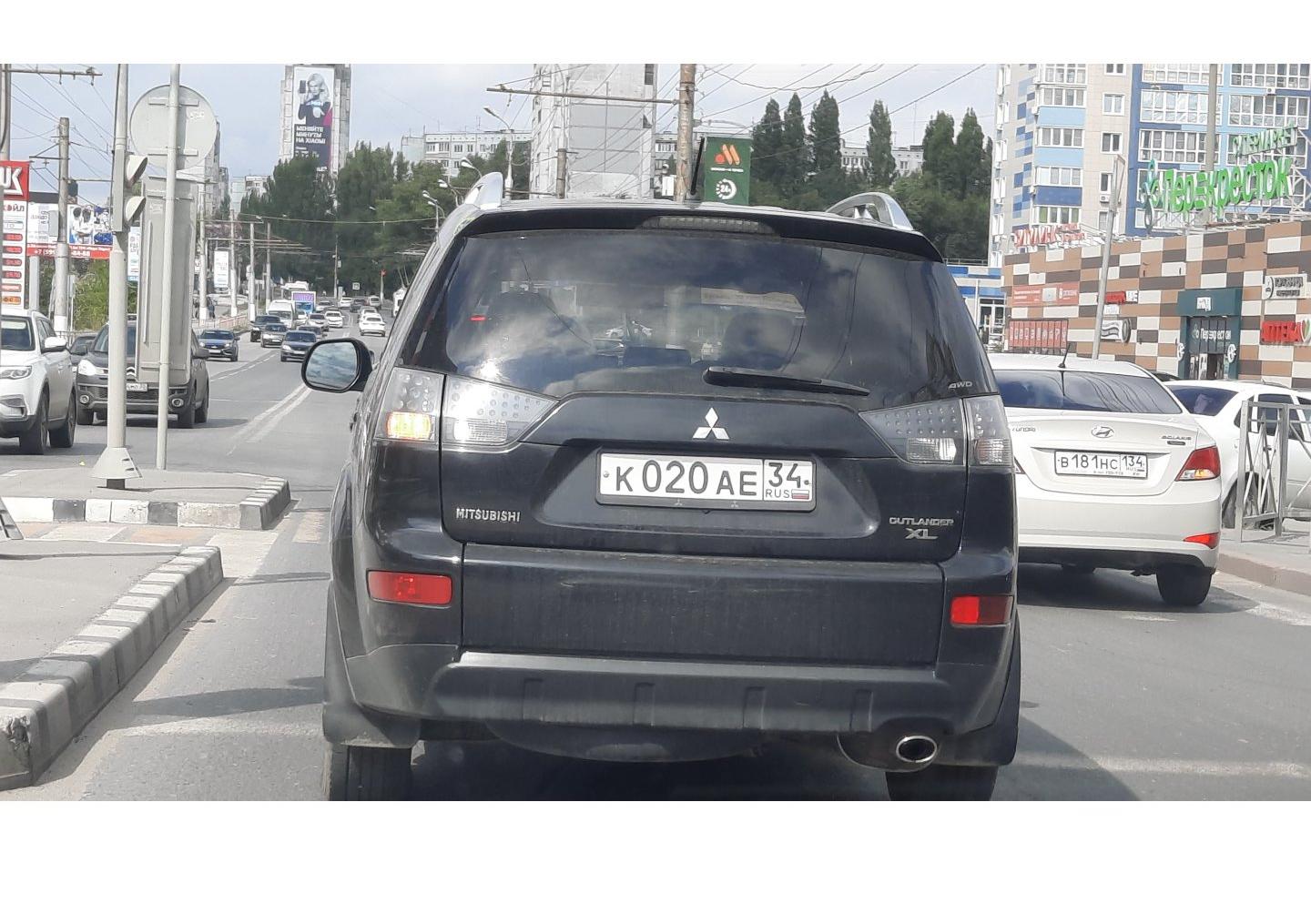 Автомобиль госномер К020АЕ34