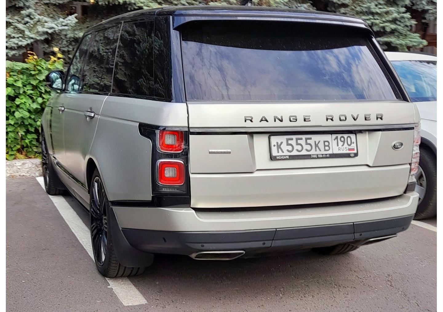 Автомобиль госномер К555КВ190