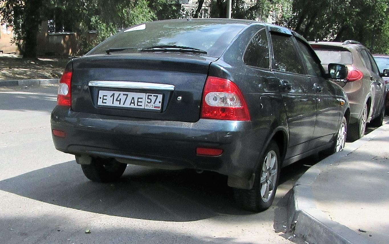 Автомобиль госномер Е147АЕ57
