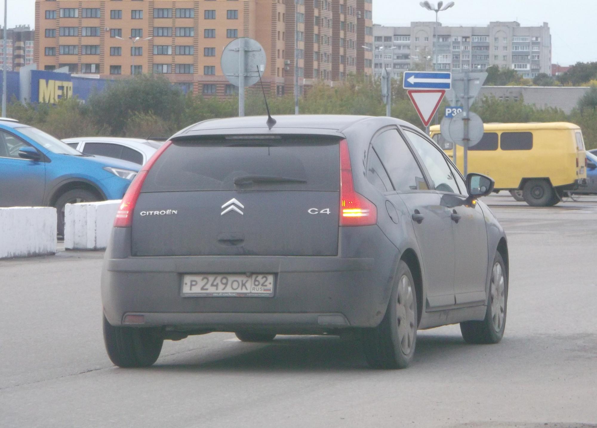 Автомобиль госномер Р249ОК62