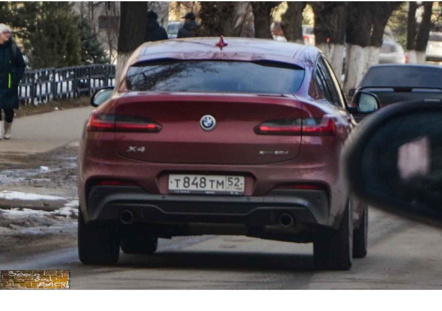 Автомобиль госномер Т848ТМ52