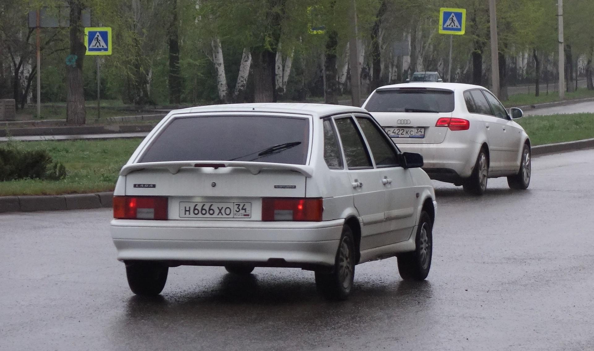 Автомобиль госномер Н666ХО34