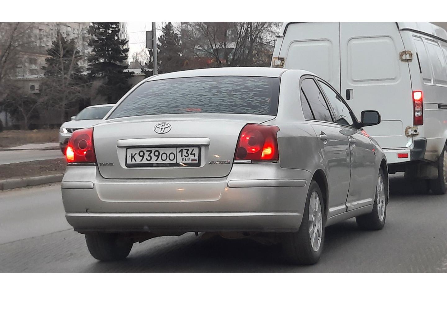 Автомобиль госномер К939ОО134