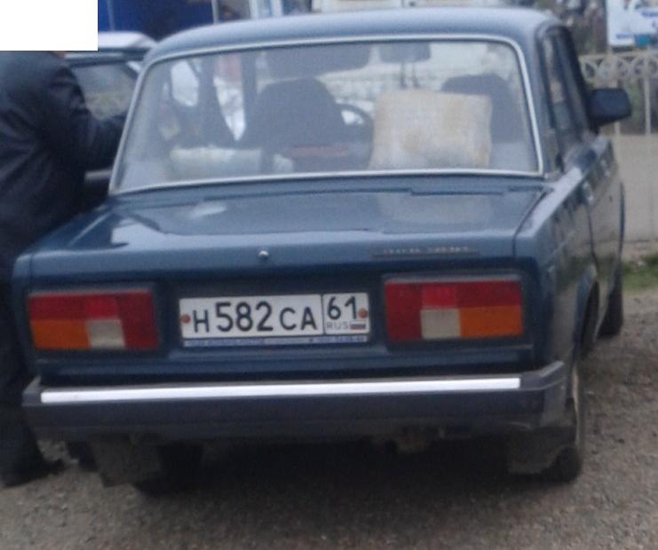 Автомобиль госномер Н582СА61