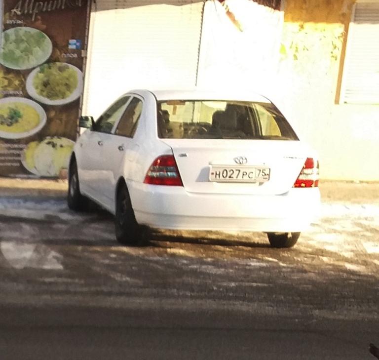 Автомобиль госномер Н027РС75
