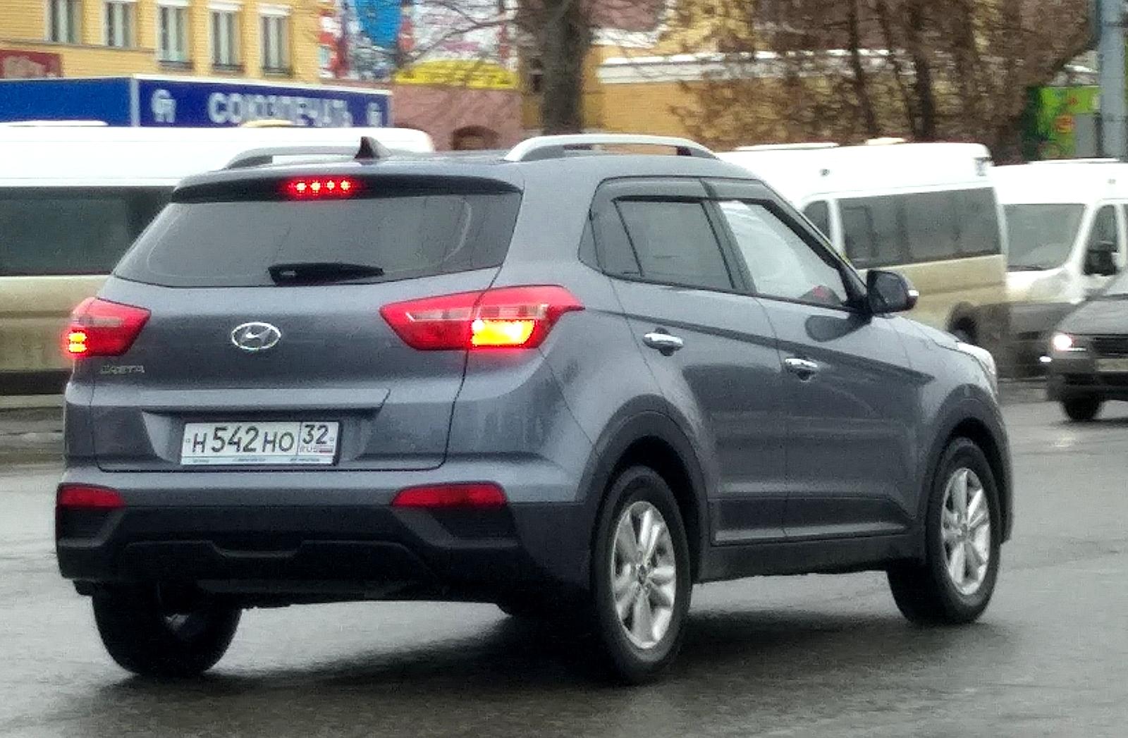 Автомобиль госномер Н542НО32