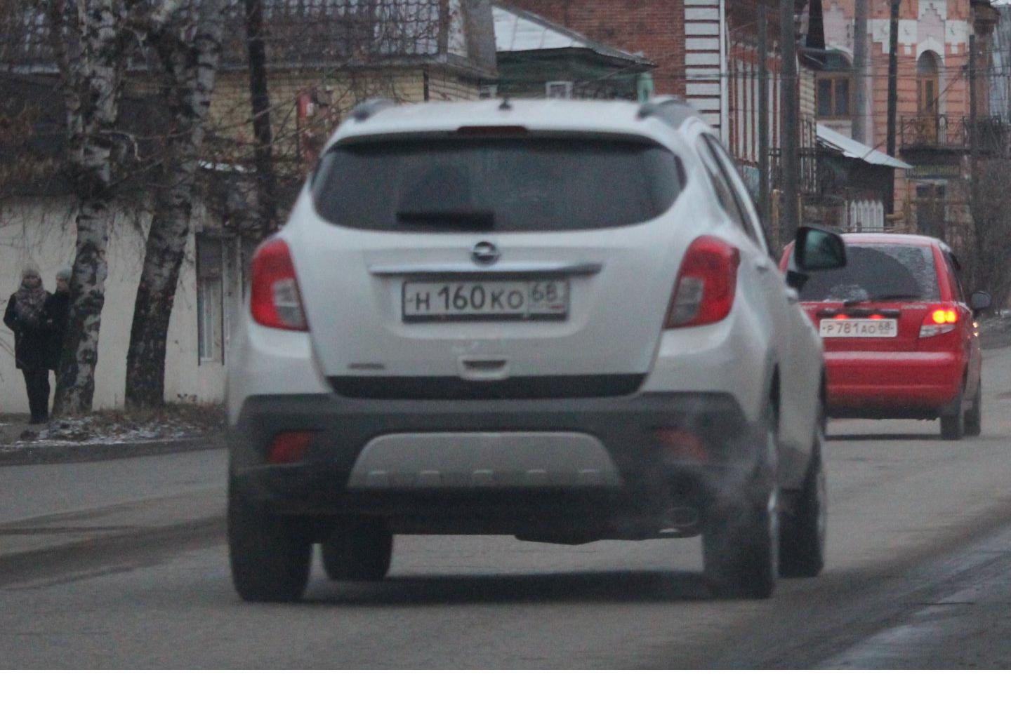 Автомобиль госномер Н160КО68