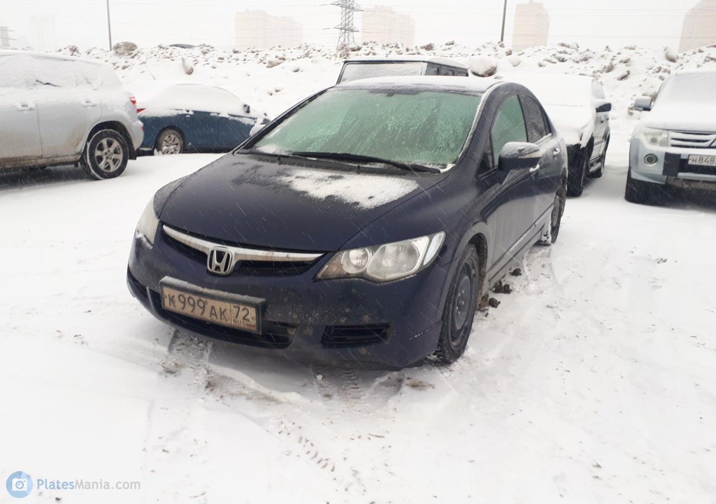 Автомобиль госномер К999АК72