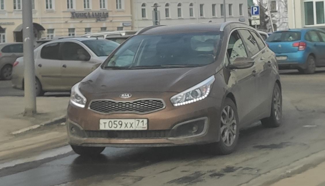 Автомобиль госномер Т059ХХ71