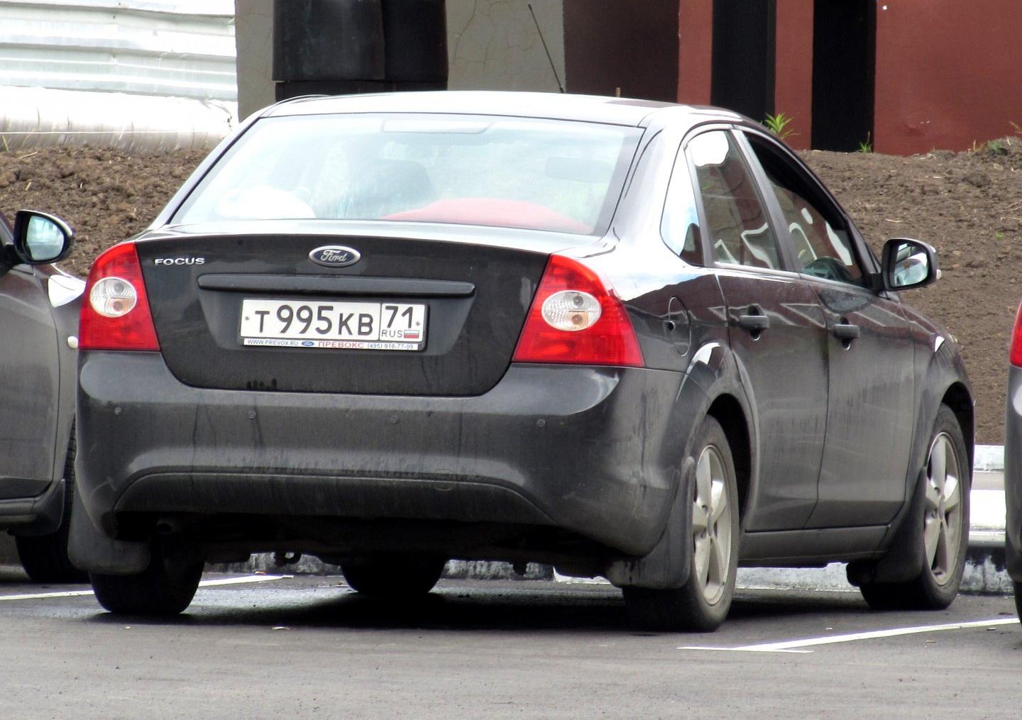 Автомобиль госномер Т995КВ71