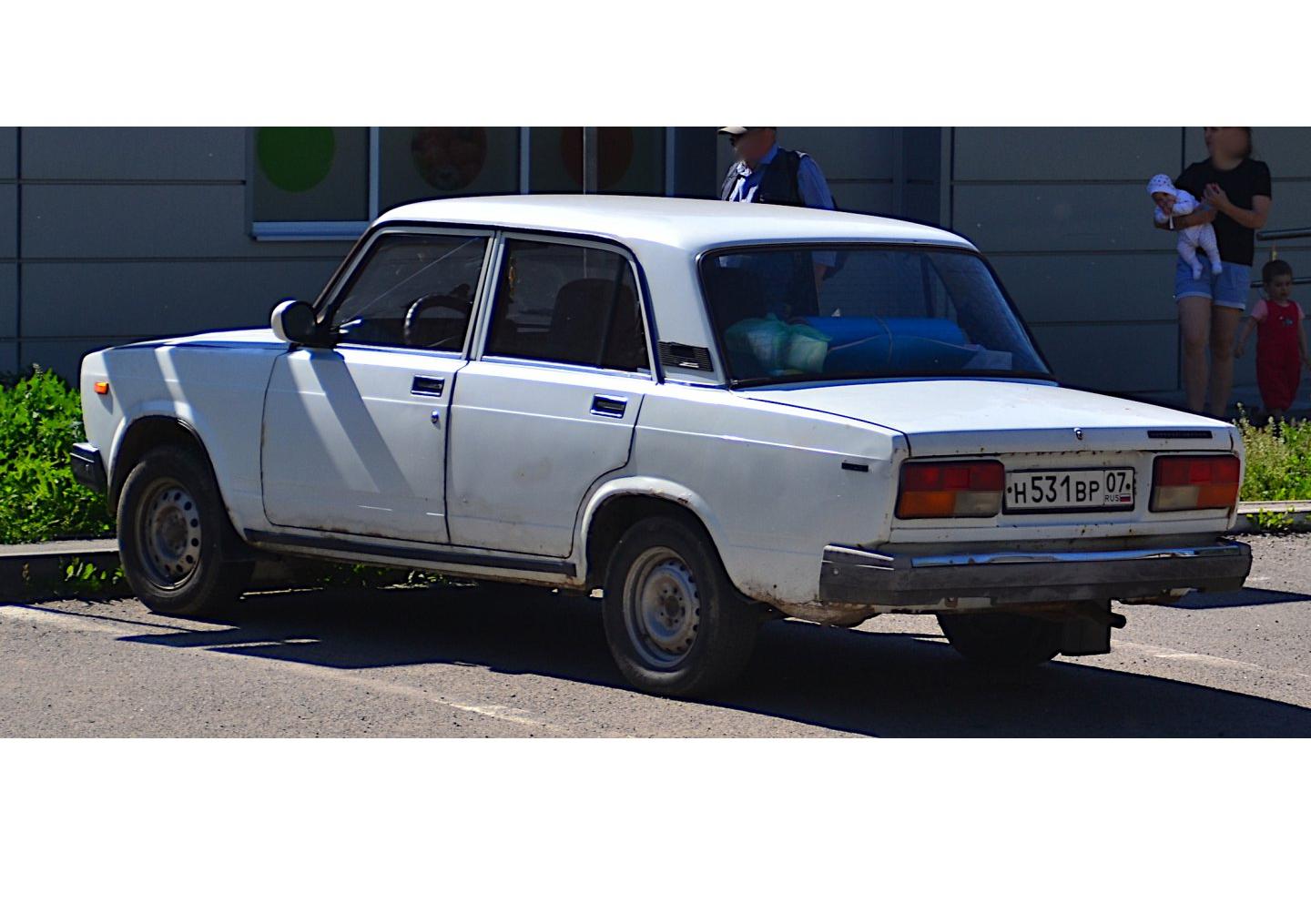 Автомобиль госномер Н531ВР07
