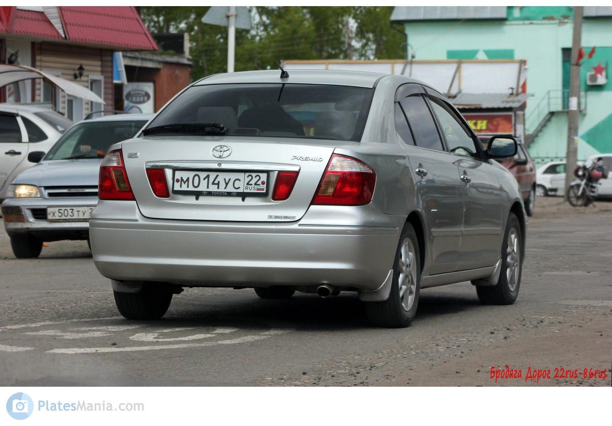Автомобиль госномер М014УС22