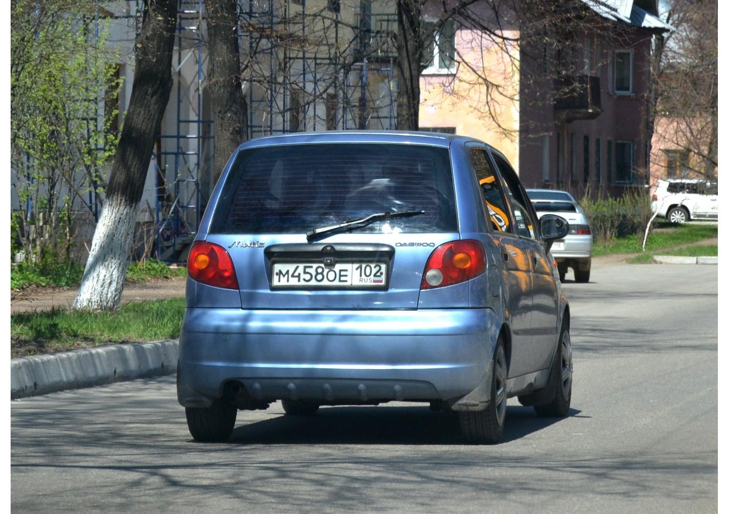 Автомобиль госномер М458ОЕ102