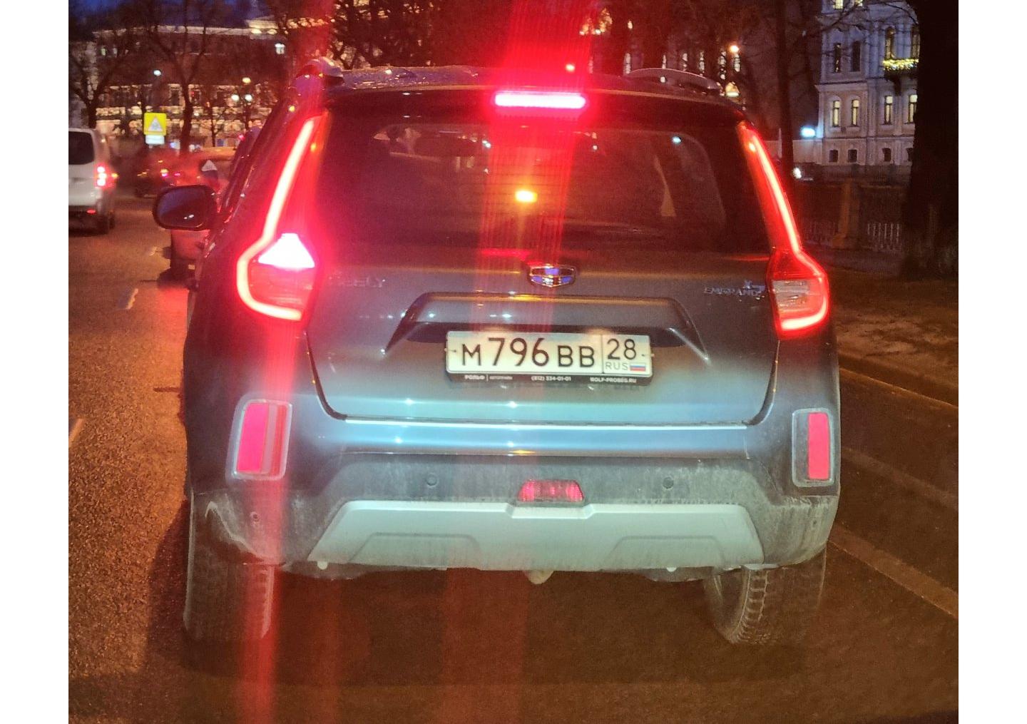 Автомобиль госномер М796ВВ28