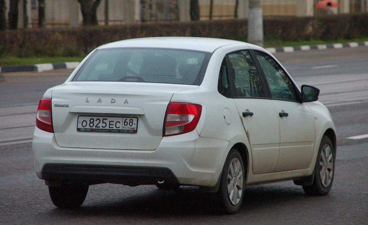 Автомобиль госномер О825ЕС68