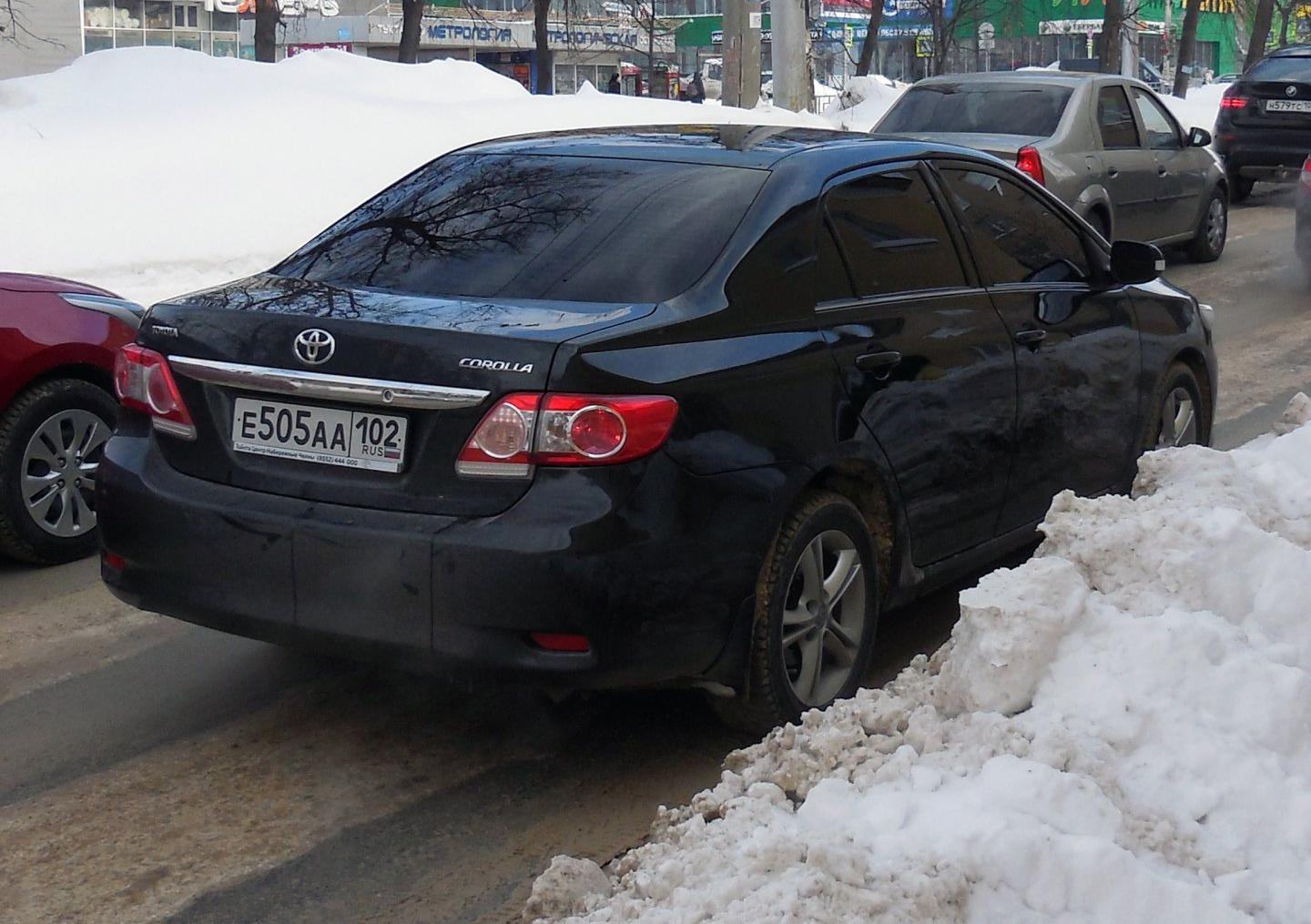 Автомобиль госномер Е505АА102