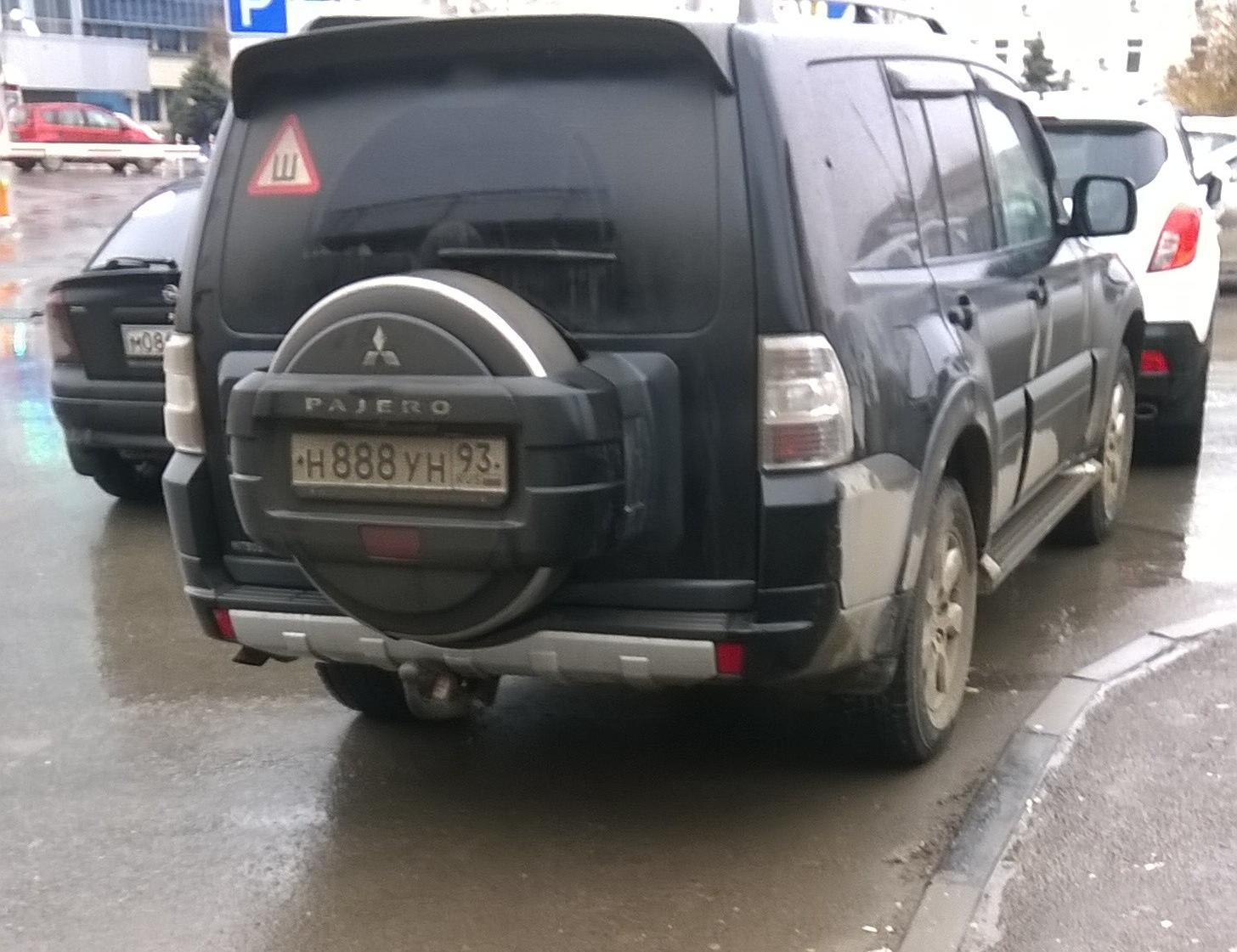Автомобиль госномер Н888УН93