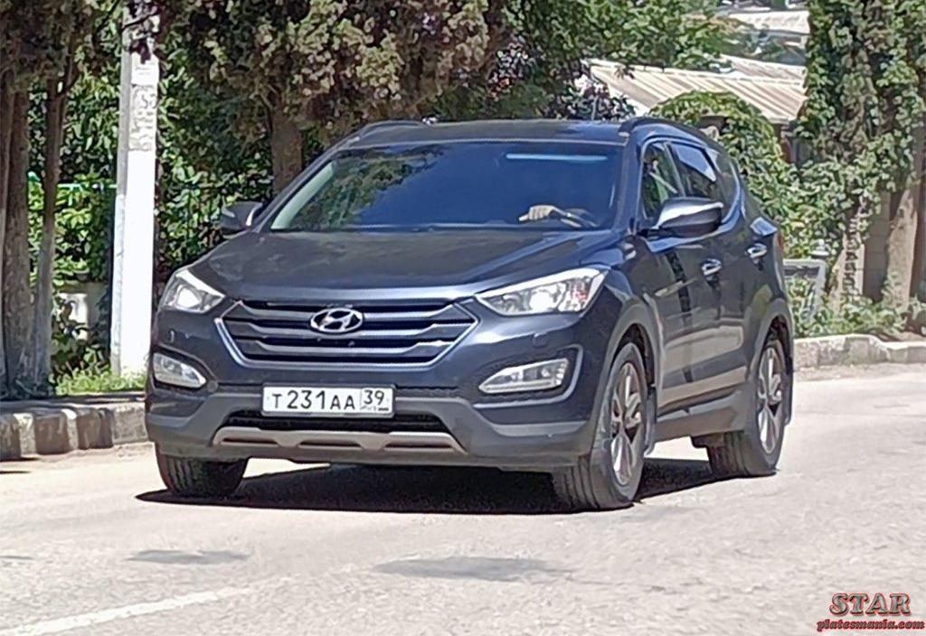 Автомобиль госномер Т231АА39