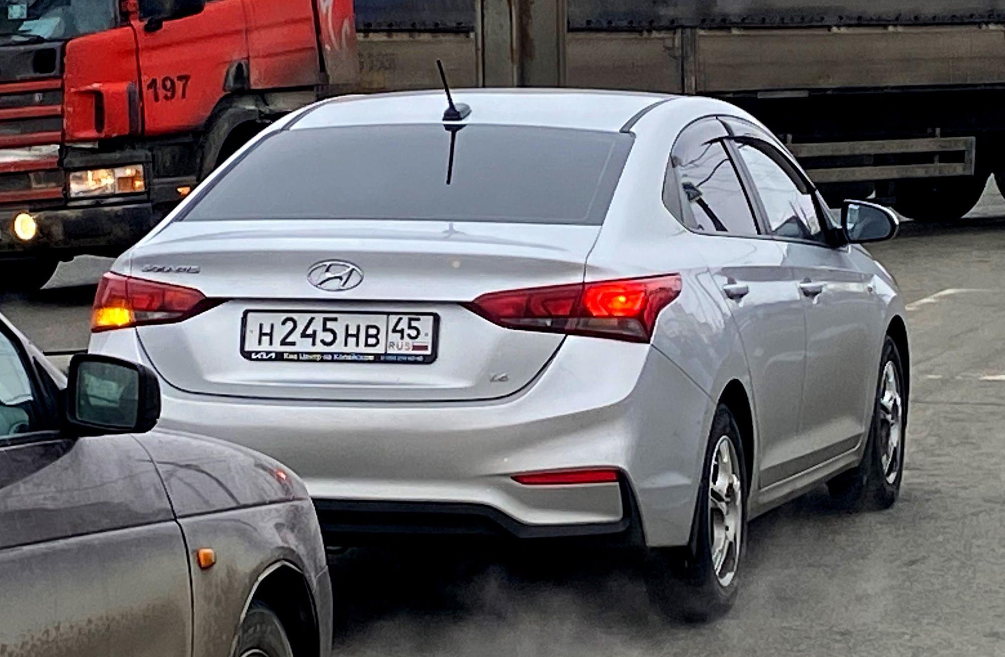Автомобиль госномер Н245НВ45