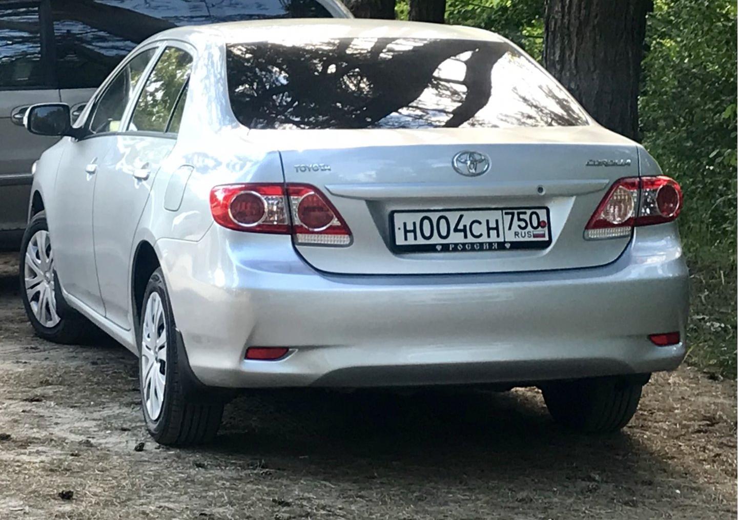 Автомобиль госномер Н004СН750
